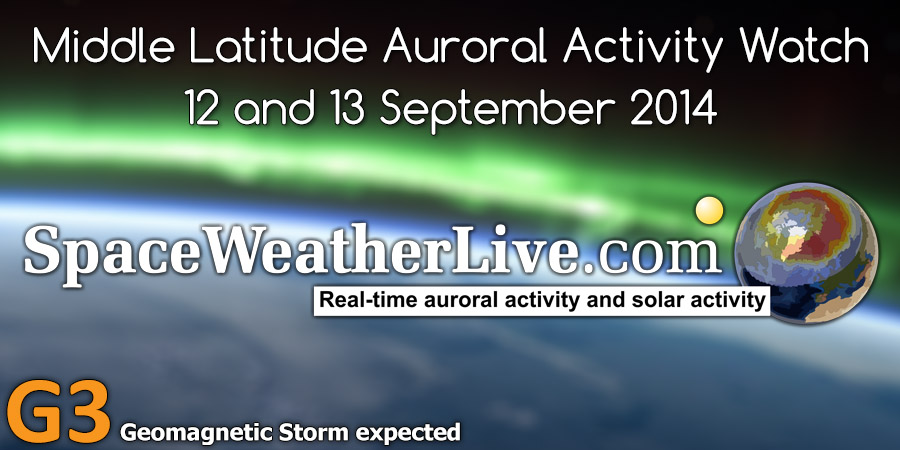 Middle Latitude Auroral Activity Watch - 12 and 13 September 2014