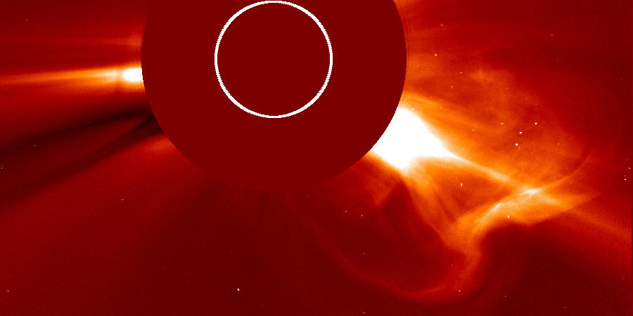 Incoming coronal mass ejection?