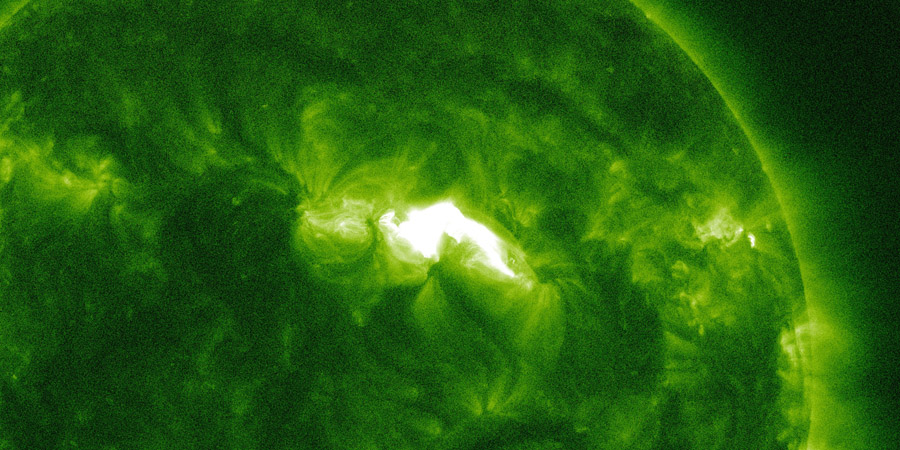 C8.9 solar flare from sunspot region 2497