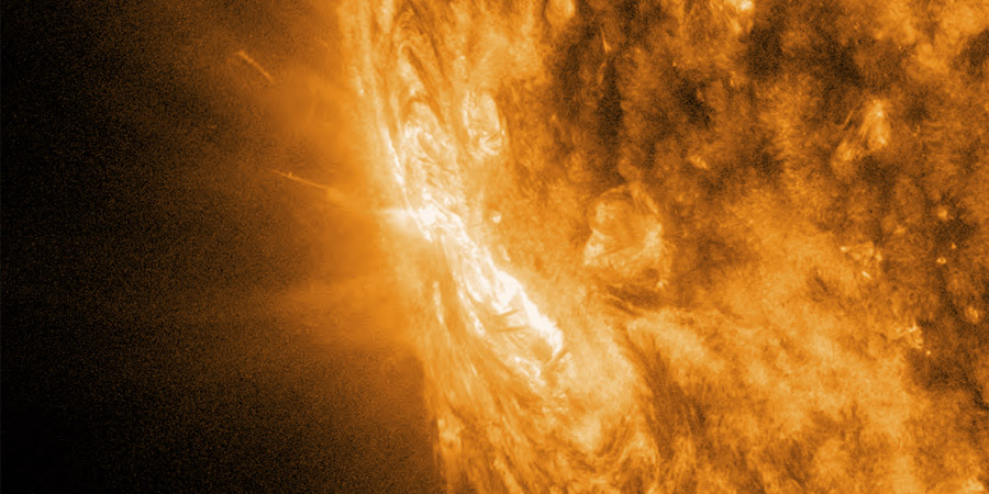 M1.6 solar flare from sunspot region 2192 (old region 2172)