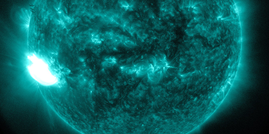 X1.1 solar flare from sunspot region 2192