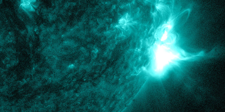 M6.6 solar flare with earth-directed CME