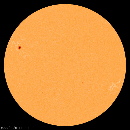 Régions de taches de soleil