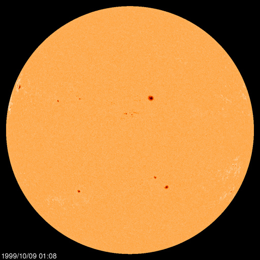 Sonnenfleckenregionen