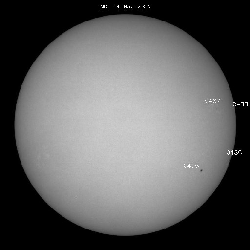 Regiones de manchas solares