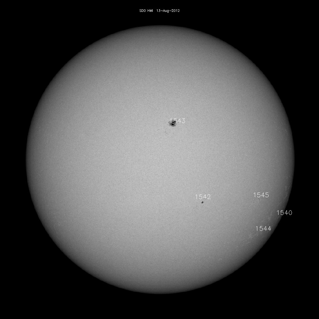 Sunspot regions