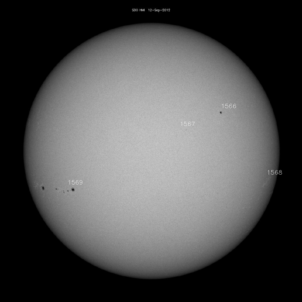 Sunspot regions