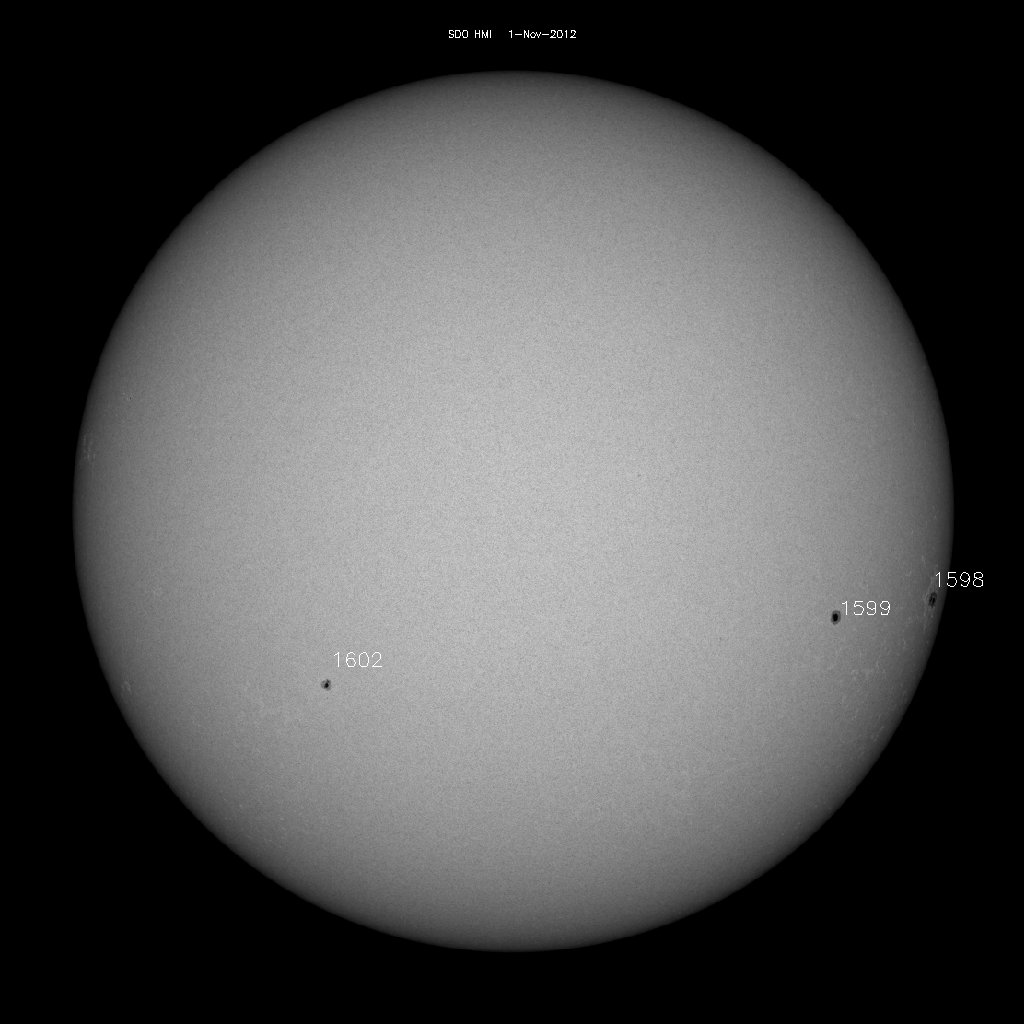 Sunspot regions