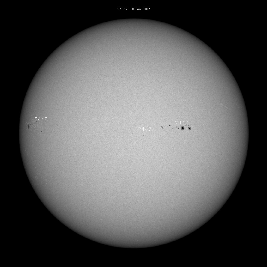 Sunspot regions