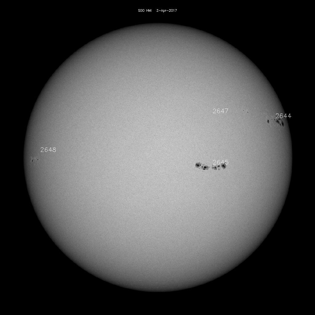 Regiones de manchas solares