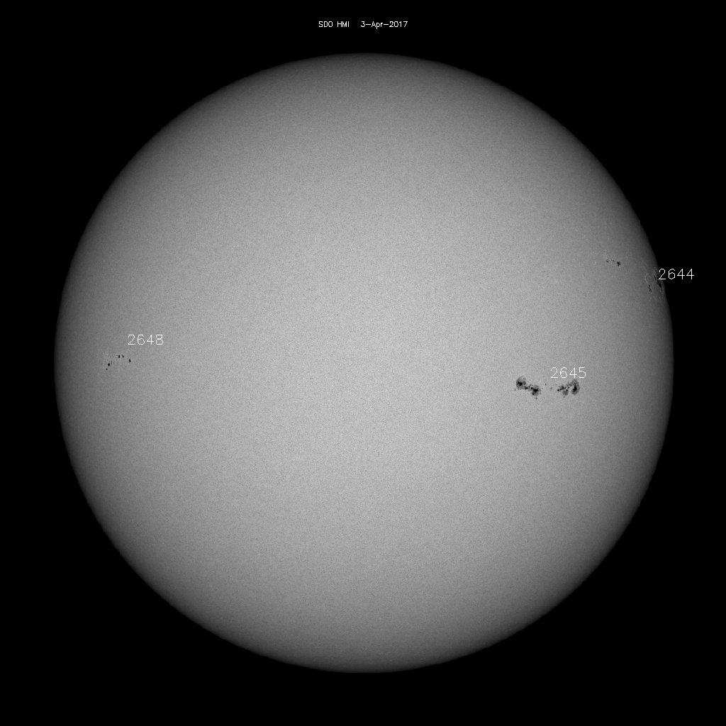 Regiones de manchas solares