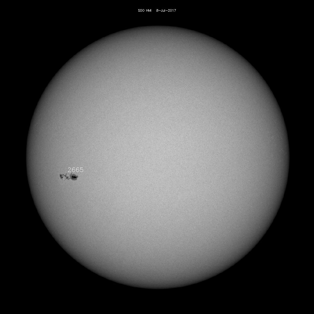 Sonnenfleckenregionen