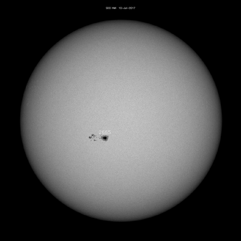 Sonnenfleckenregionen