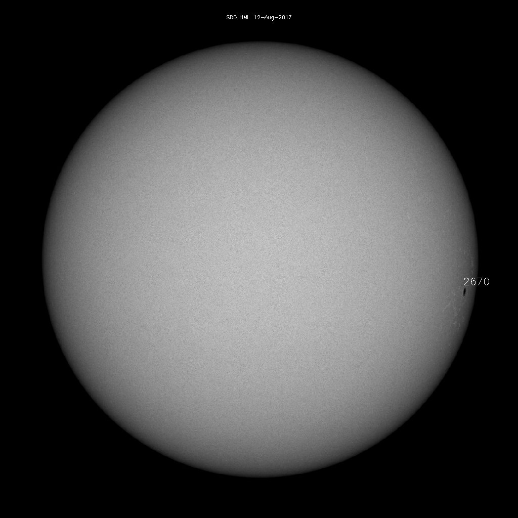 Sonnenfleckenregionen