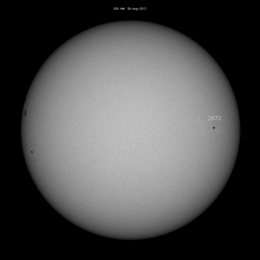 Régions de taches de soleil