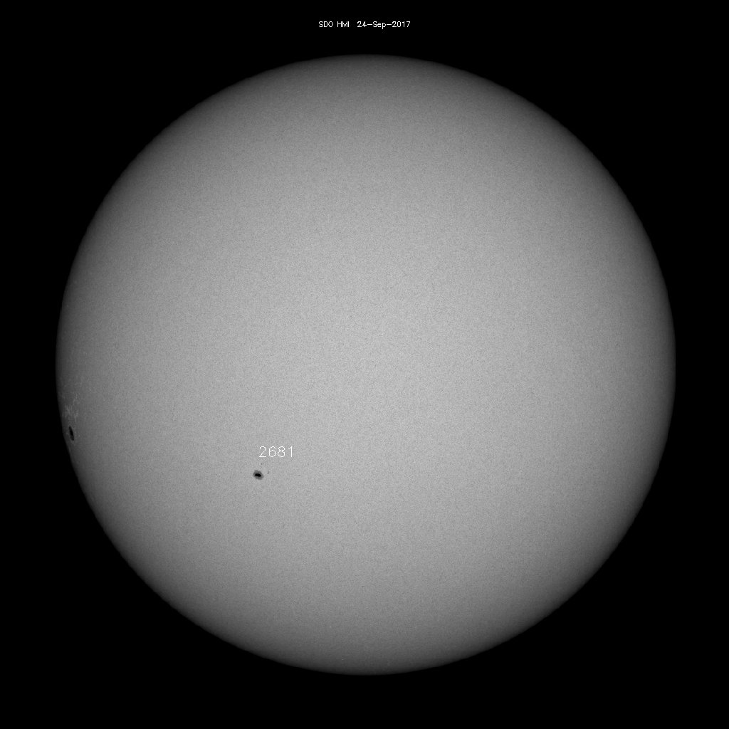 Sonnenfleckenregionen