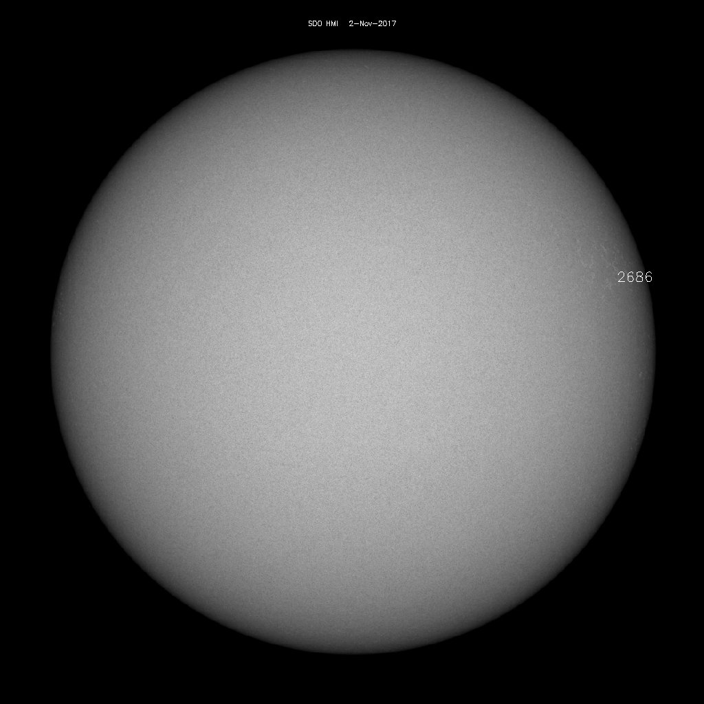 Sonnenfleckenregionen