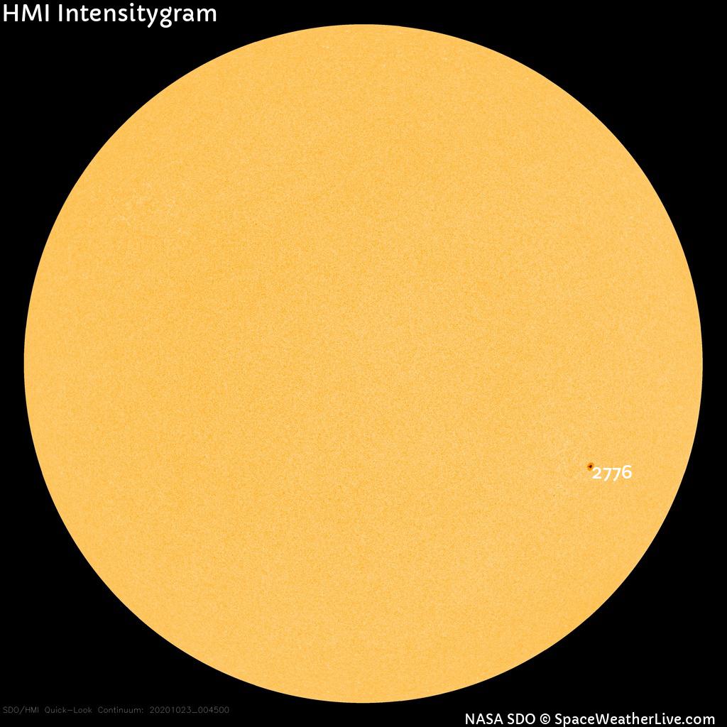 Régions de taches de soleil