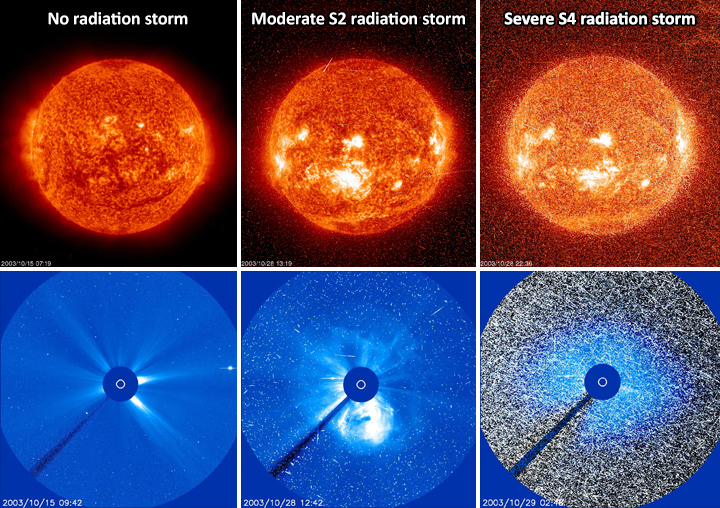 Solar radiation storm