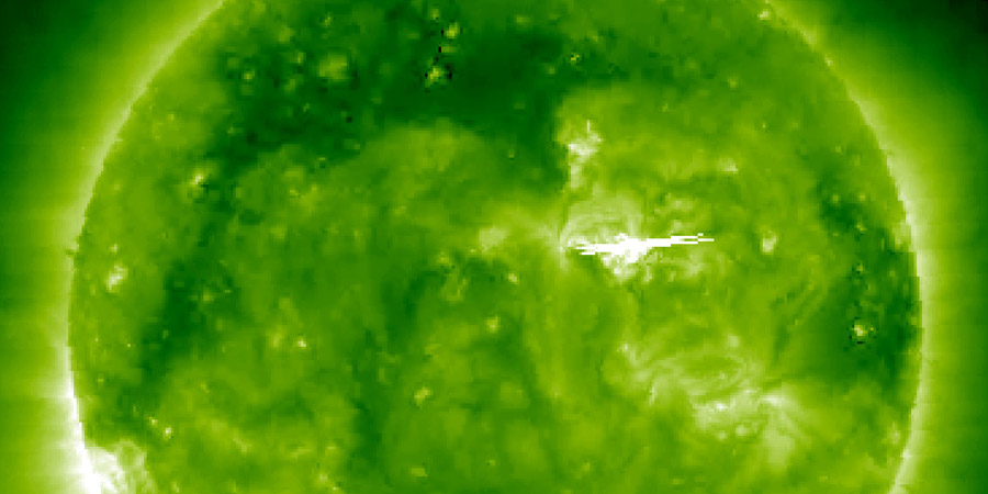 New active sunspot region? Coronal hole returns