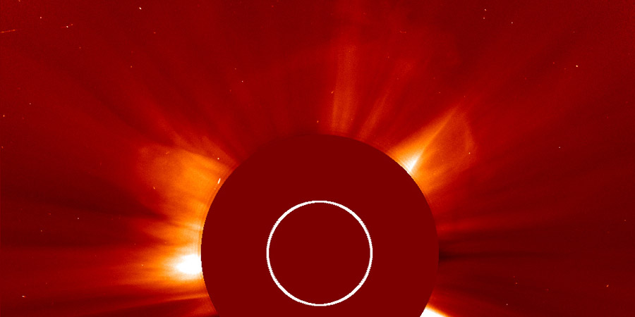 C8.9 CME, M1.0 solar flare