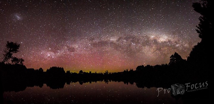 Aurora Australis as seen from New Zealand by Chris Watson
