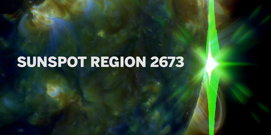Sunspot region 2673 YouTube video