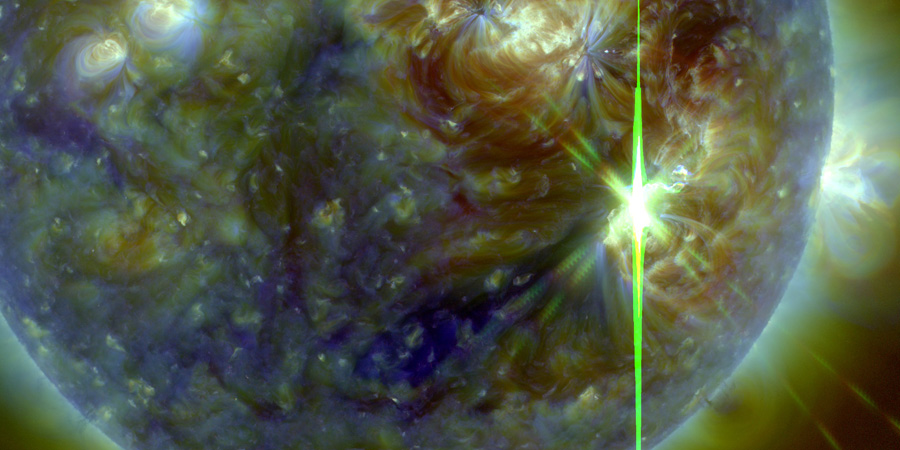Today one year ago: X9.3 solar flare
