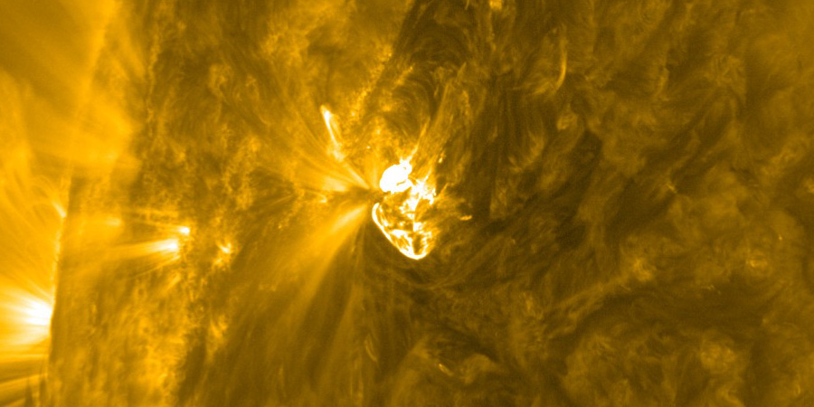 Sunspot region 2740, C9.9 solar flare