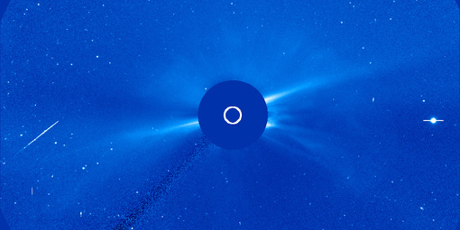 Earth-directed coronal mass ejection