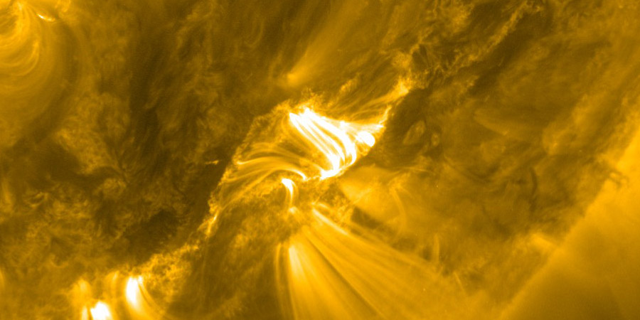 C1 solar flare, earth-directed CME