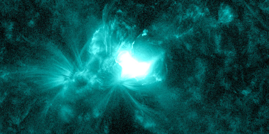 M1.6 solar flare, G2 storm watch