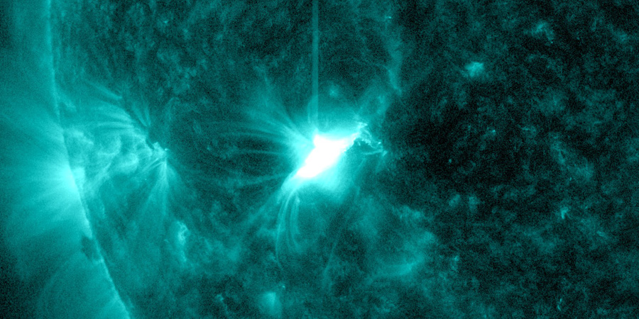 M1.4 solar flare with earth-directed CME