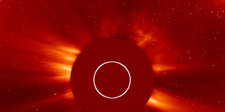 Two coronal mass ejections, G3 storm watch