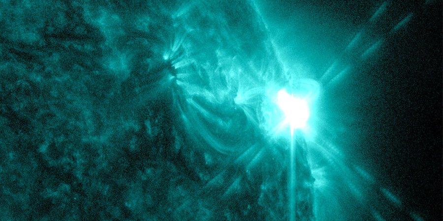 M3.9 solar flare, S1 radiation storm