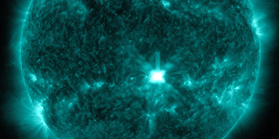 M5.7 solar flare from sunspot region 3004