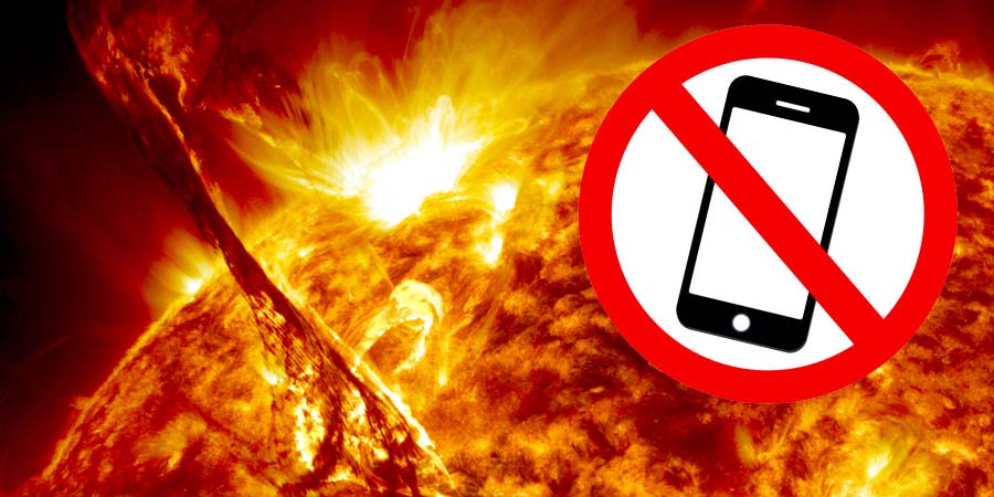 Did space weather really knock out cell phone service in North America?