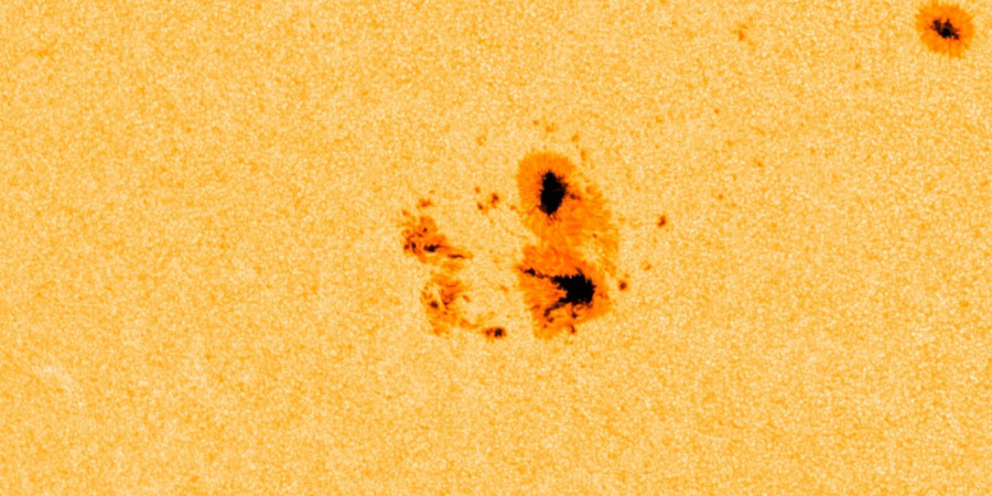 Expanding sunspot region 2242